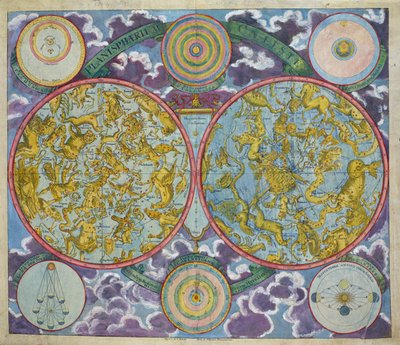 Celestial Map of the Planets by Georg Christoph II Eimmart